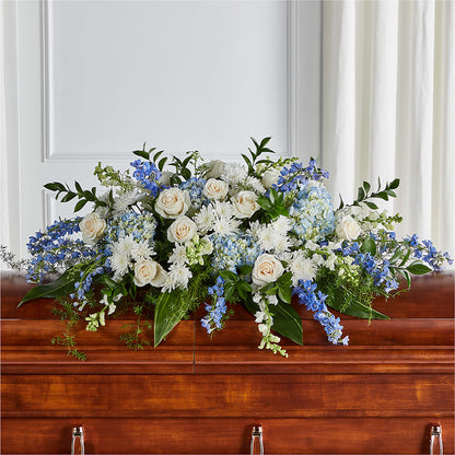 Timeless Essence Casket Spray – SUNSHINE FLOWERS & GIFTS, Joaquin TX