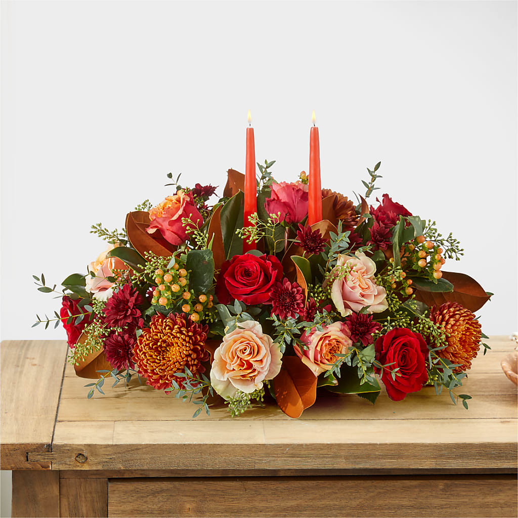 Gather Near Centerpiece – SUNSHINE FLOWERS & GIFTS, Joaquin TX