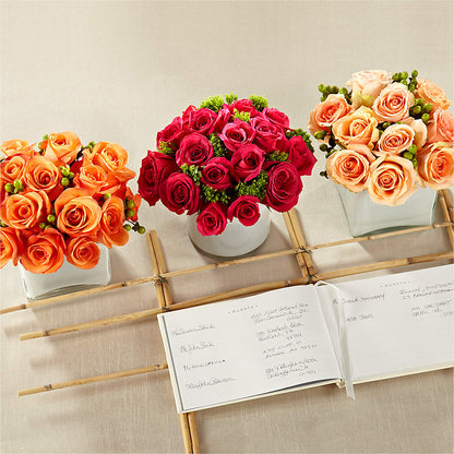 Dawn Rose Centerpiece – SUNSHINE FLOWERS & GIFTS, Joaquin TX